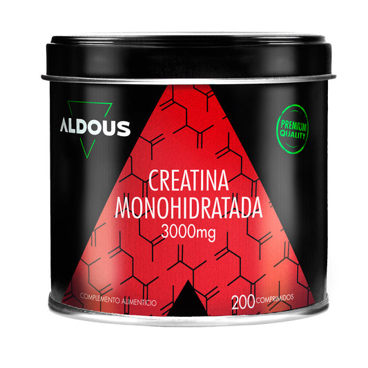 Creatina Monohidratada Aldous 3000 mg 200 comprimidos