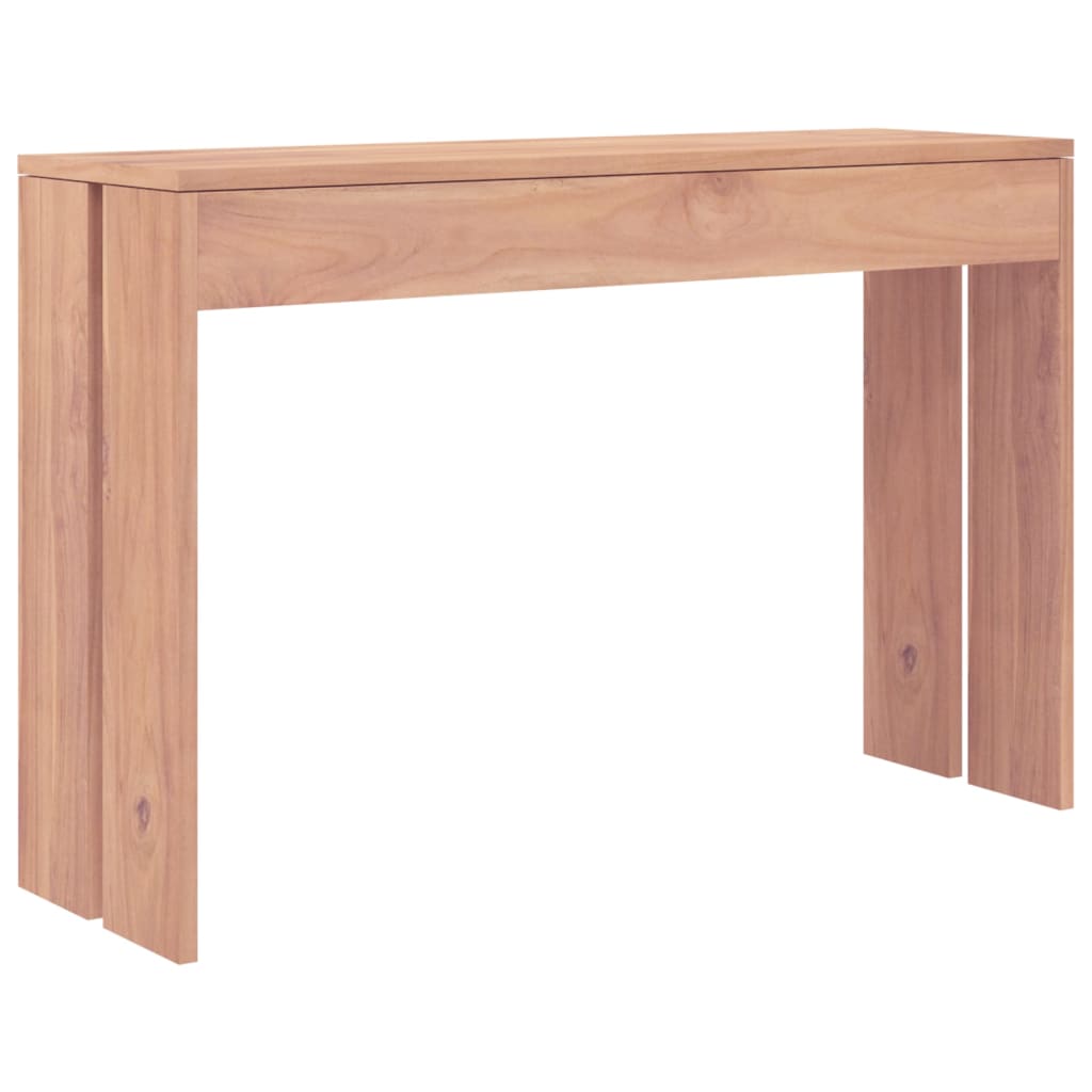 Mesa Consola De Madera Maciza De Teca 110x35x75 Cm_4