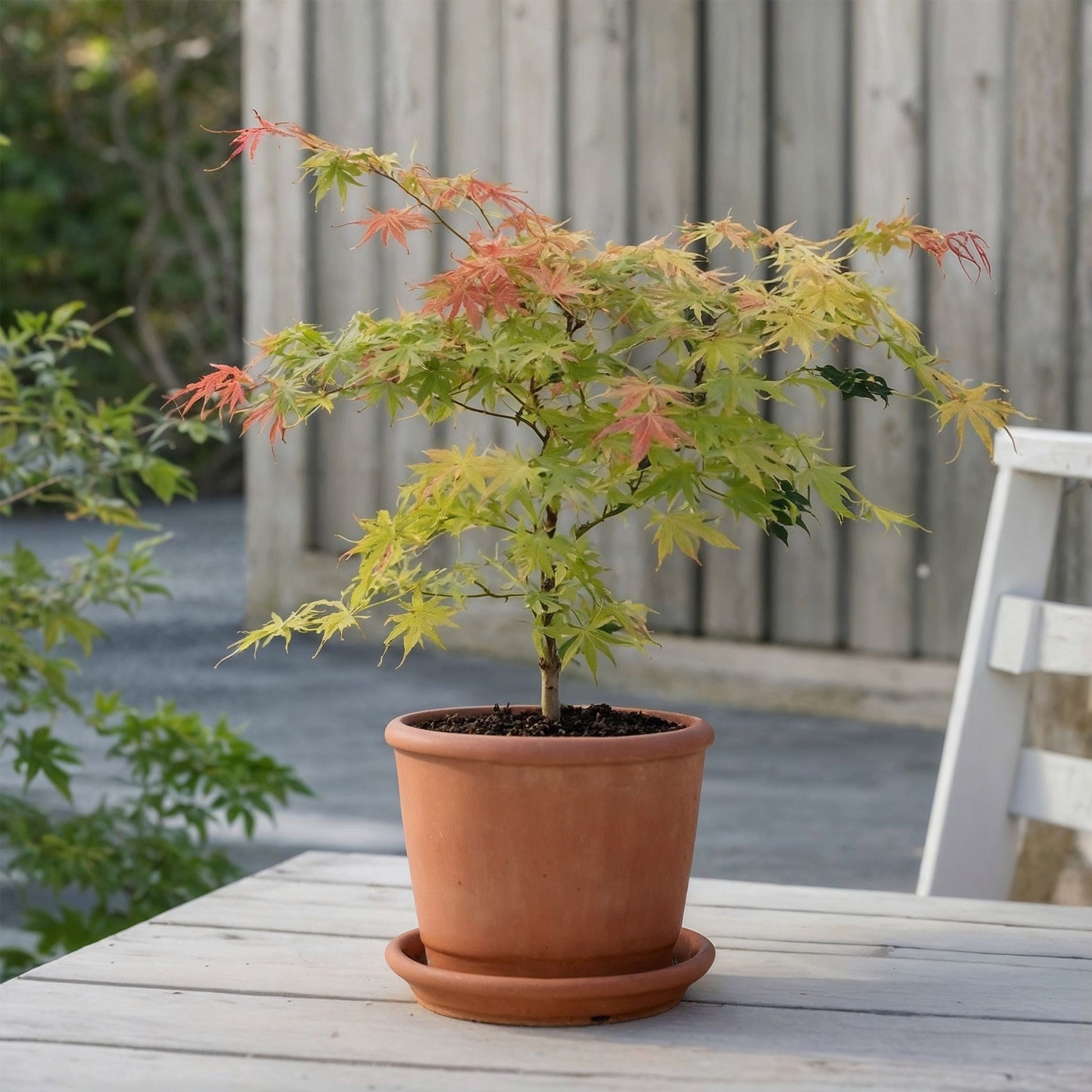 Arce Japonés - 2 Pzs - Acer Palmatum 'moonrise' - Altura 40-50cm - ⌀19cm