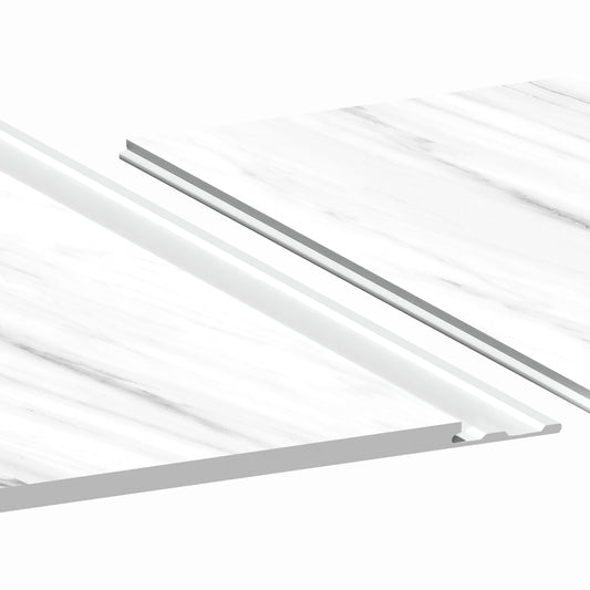 Aqua-step- All In One - Paneles De Pared A Prueba De Agua Y Panel De Sueloe  - Marmo Carrdesdea - 6 Paneles (2,34m²)