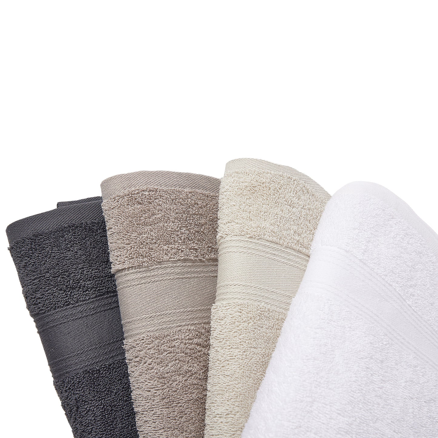 Toalla De Ducha 100% Algodón Gris Oscuro 140x70 Cm._5