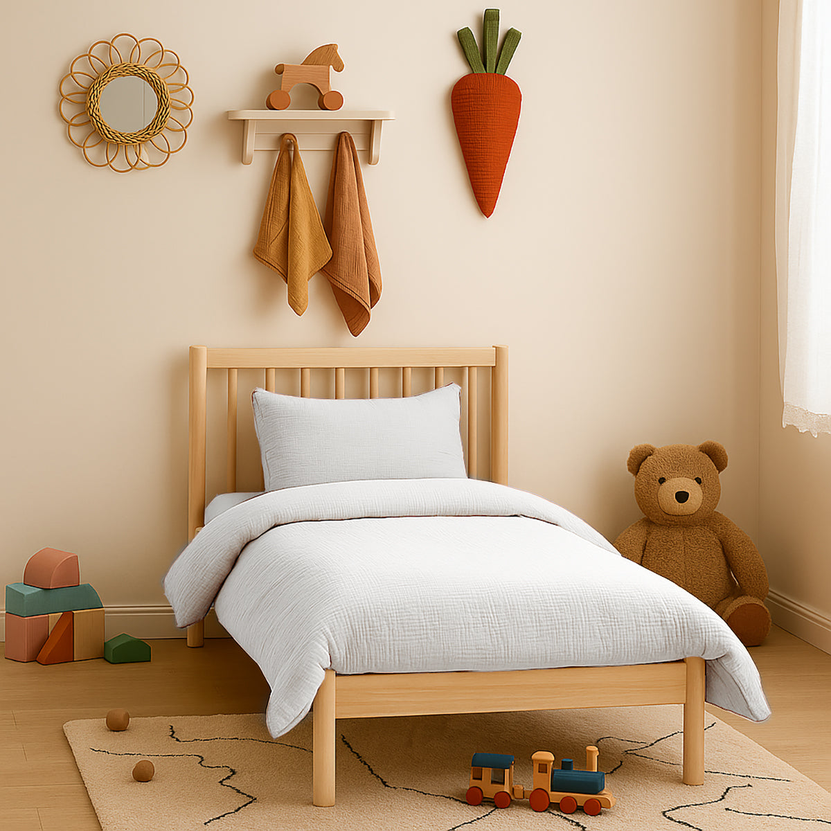 Funda Nórdica De Algodón Bio Blanca