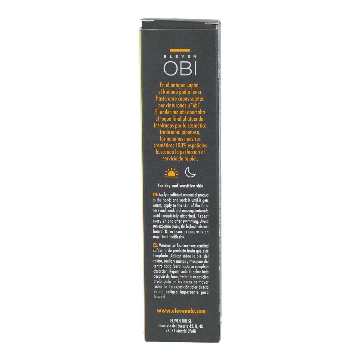 Protector solar antiedad ECO nacarado SPF 50 Eleven Obi 60ml
