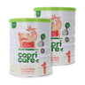 Promo 2x Leche de iniciación de cabra para lactantes 1 Capricare 800 g
