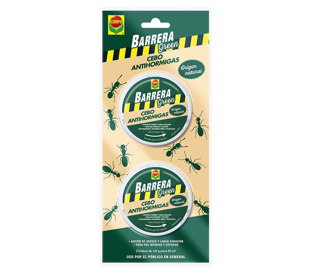 Compo Barrera Green Trampa Cebo Antihormigas 2 ud