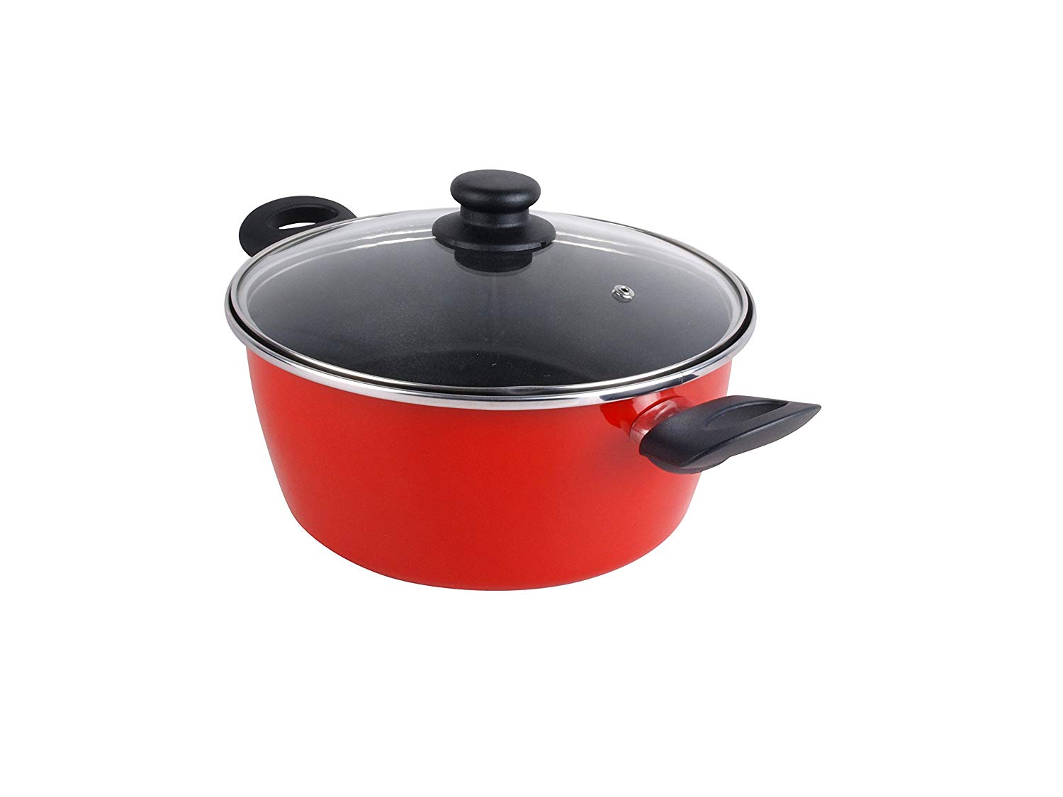 Batería De Cocina 5 Piezas, Inducción, Antiadherente, Libre Pfoa, Acero Vitrificado, Libre Pfoa Magefesa Grana, Rojo