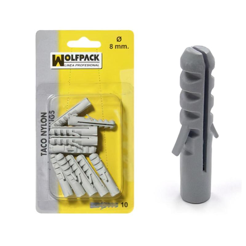 Taco Nylon 6 Mm. (25 Piezas)