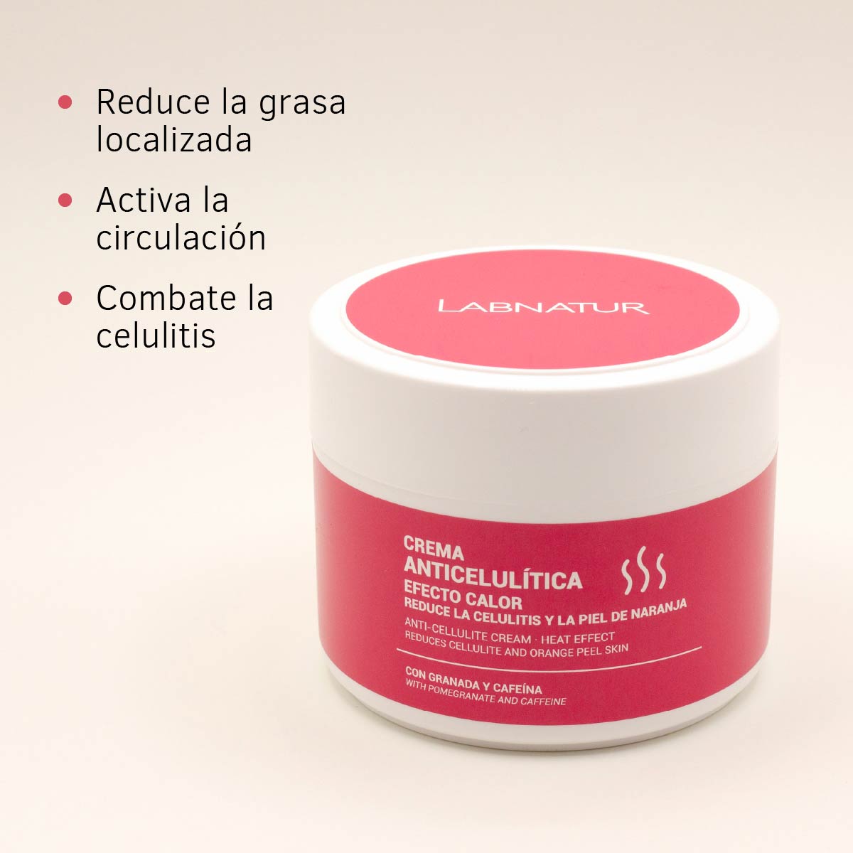 Gel Crema Anticelulítico Calor Labnatur 300 ml | Efecto Calor | Cuidado Corporal | Firmeza_3