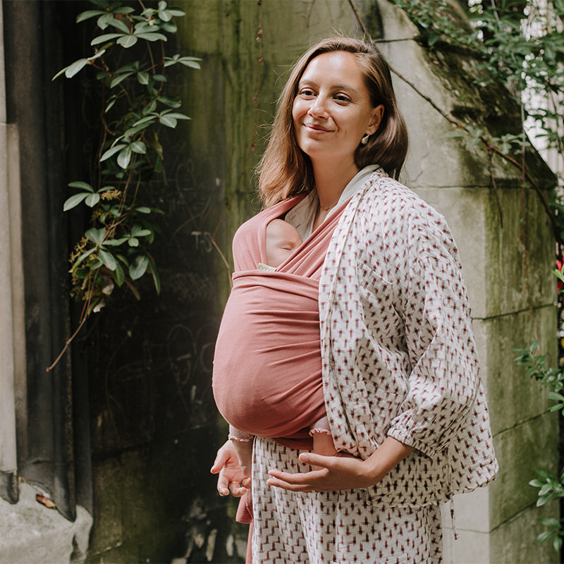 Fular Elástico Portabebé, Boba Wrap Dusty Pink