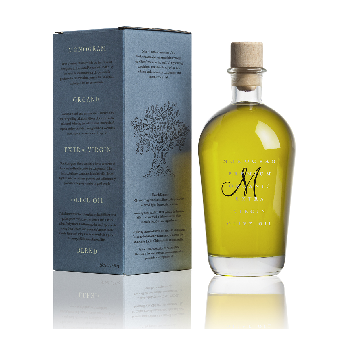 Mezcla de AOVE ecológico premium Monogram 500ml