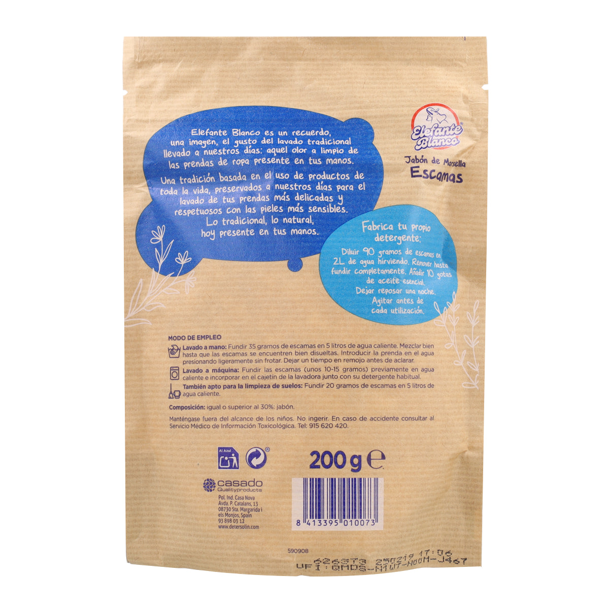 Escamas Elefante Blanco Mimidu ECO 200 g
