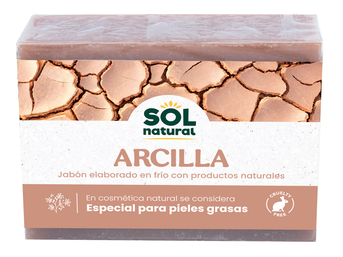 Jabones Natural de Arcilla Elaborados en Frio Sol Natural 100 g