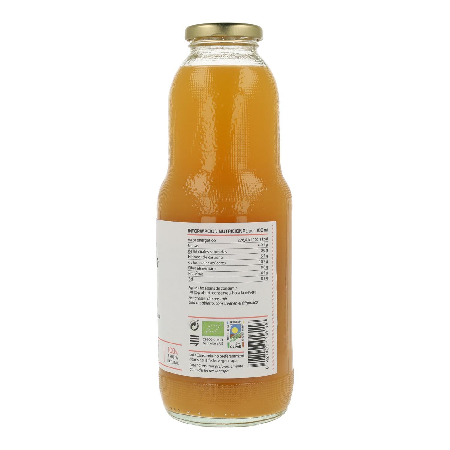 Zumo de Melocotón y Uva ECO Cal Valls 1 L