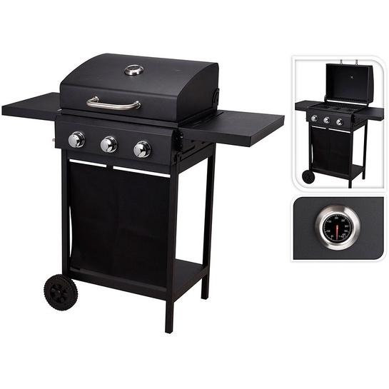 Barbacoa gas 3 quemadores 106x53x101cm