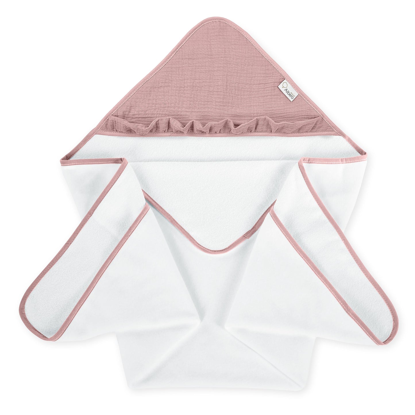 Maxicapa De Baño Para Bebés Cotton Color Rosa