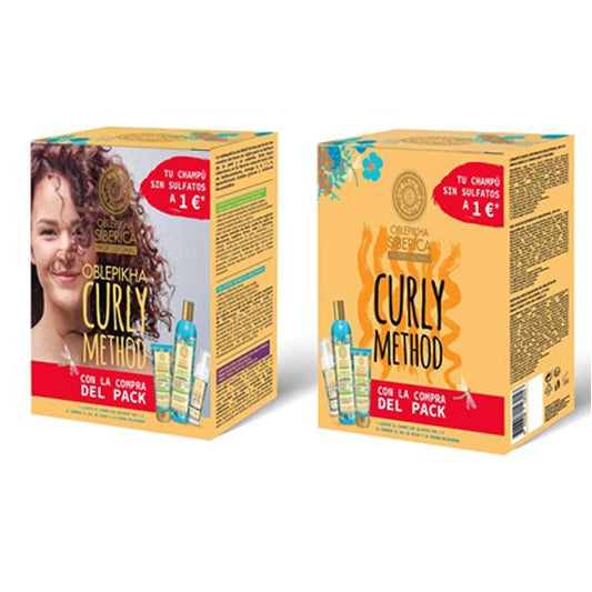 Set Curly Oblepikha Champú, Gel y Espuma moldeadora Natura Siberica