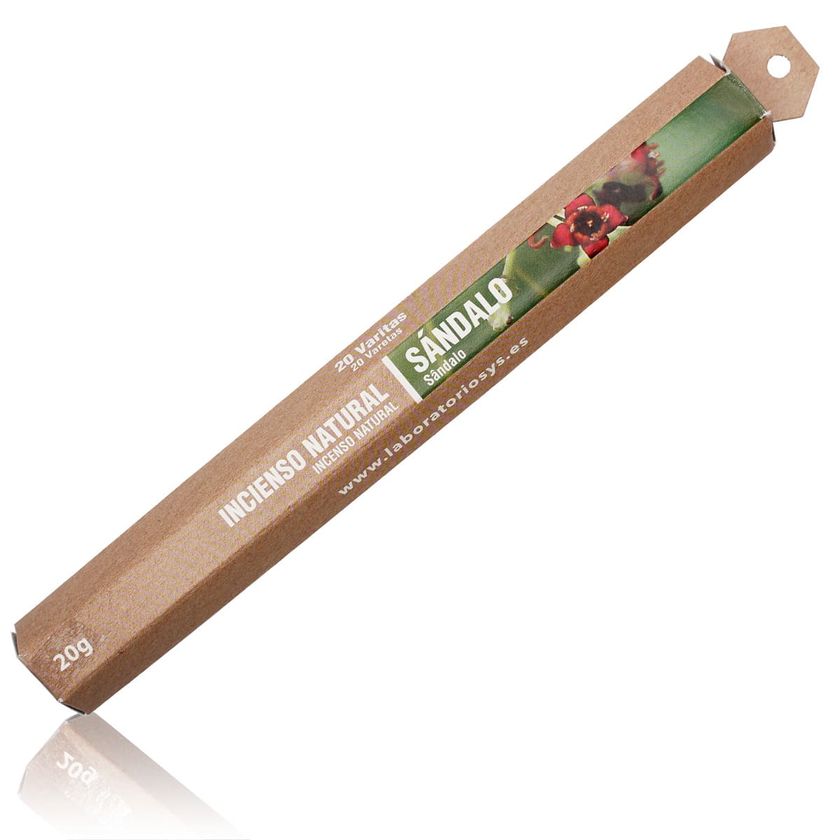 Incienso Natural Sándalo SYS Aromas | 20 Sticks | Aroma Especiado y Amaderado | Carbón Vegetal, Resinas y Bambú_0