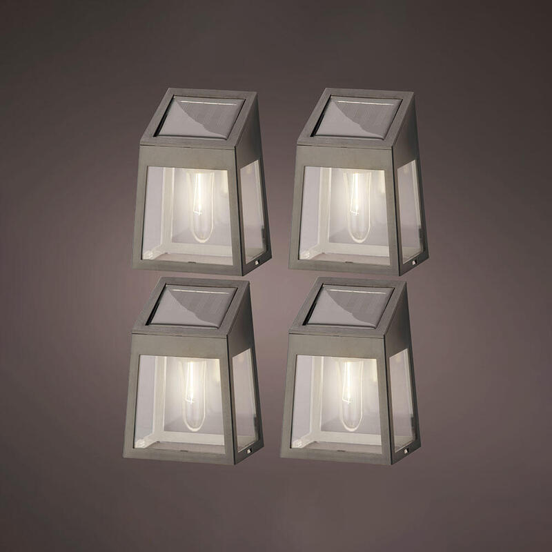 Set De 4 Apliques De Pared Solar Led 898174_0