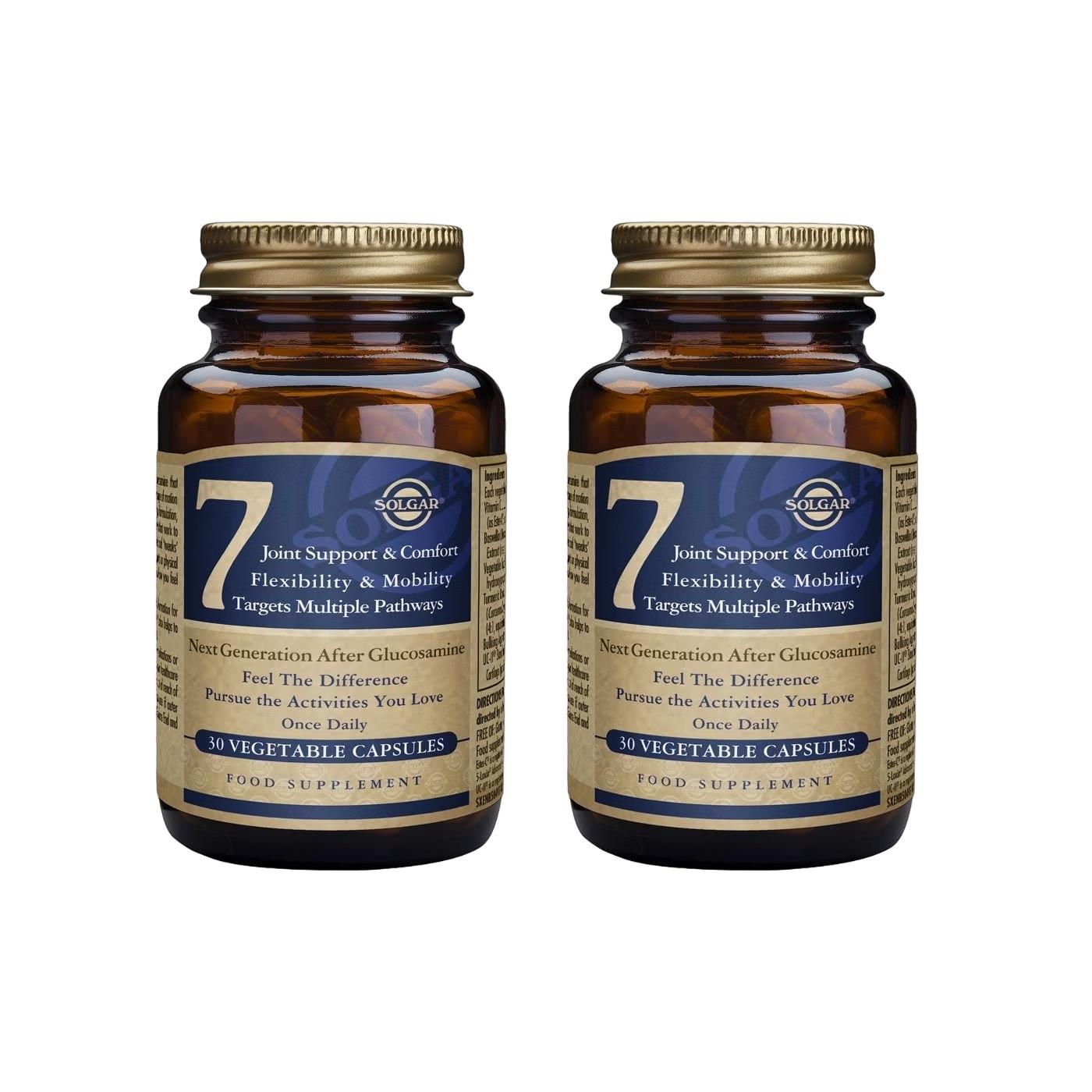 PACK 2 X Solgar nº 7 mantenimiento y confort articulaciones, cápsulas vegetales