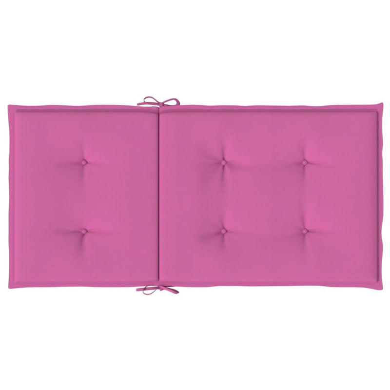 Vidaxl Cojines Para Silla Con Respaldo Bajo 6 Uds Tela Rosa_5