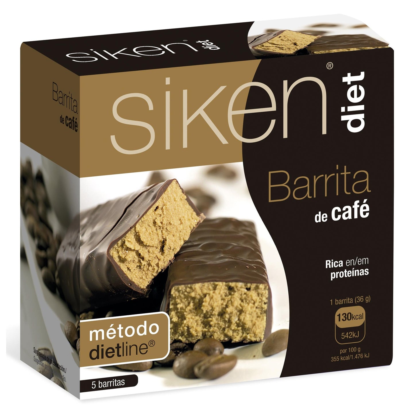 Siken Diet Barritas de Café 5 uds