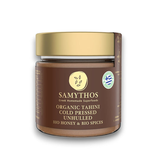 Tahini integral con miel y especias Samythos 200 g
