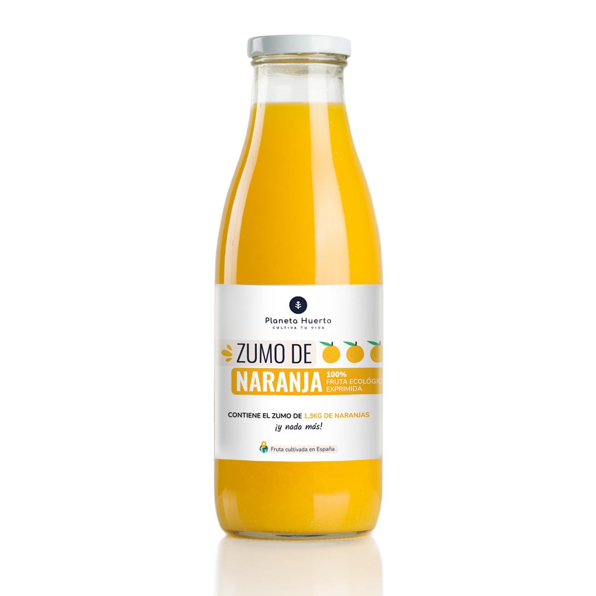 Zumo de Naranja 100% fruta exprimida Eco Planeta Huerto 750ml