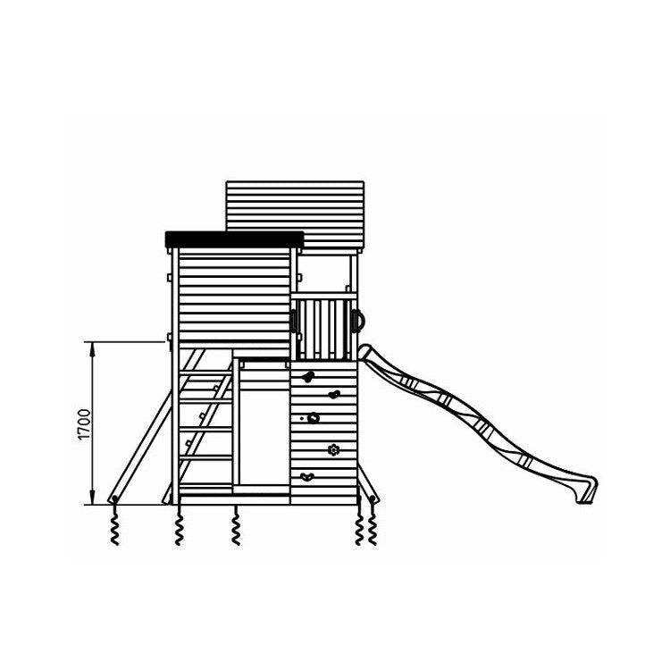 Parque Infantil Masgames Palazzo Xl Con Columpio Doble._5