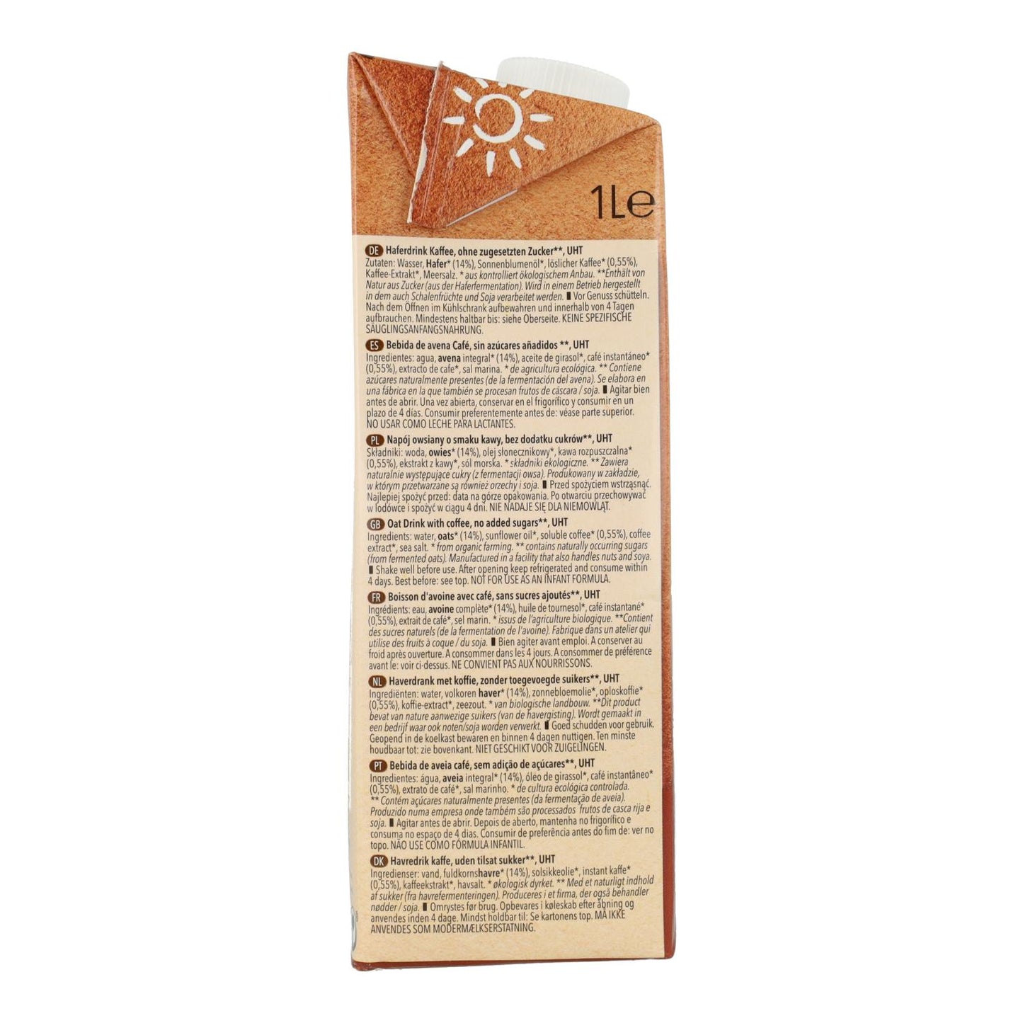 Bebida Avena y Café BIO Natumi 1 L