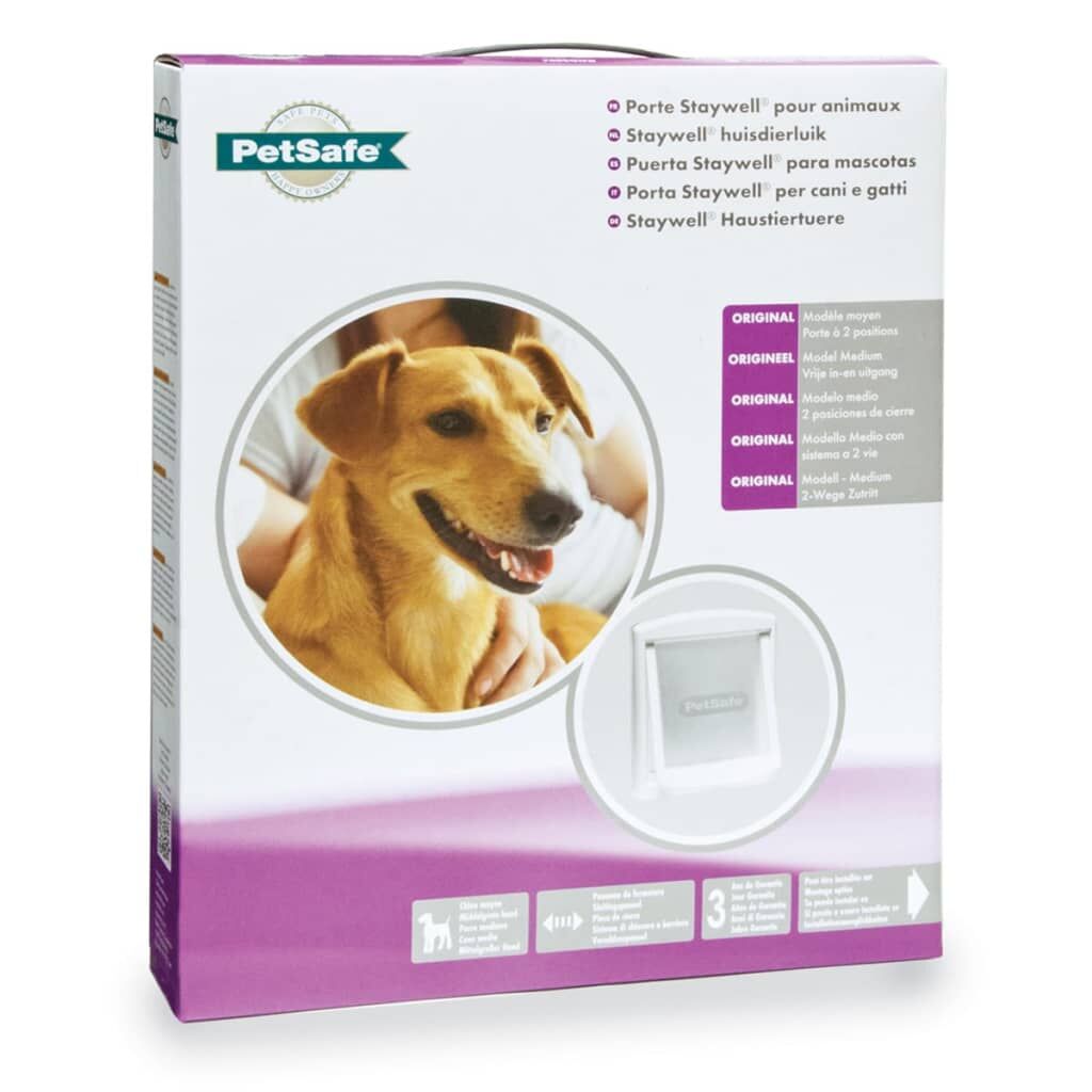 Petsafe Puerta Mascotas 2 Posiciones 740 Mediana 26,7x22,8 Blanca 5020_2