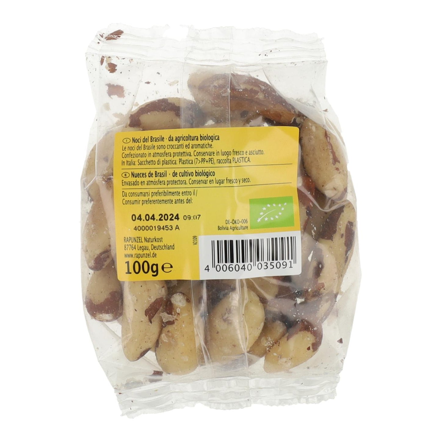 Nueces Brasil Rapunzel 100 g