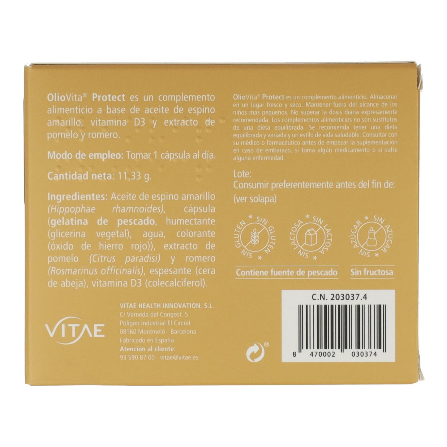 Oliovita Protect 15 cápsulas