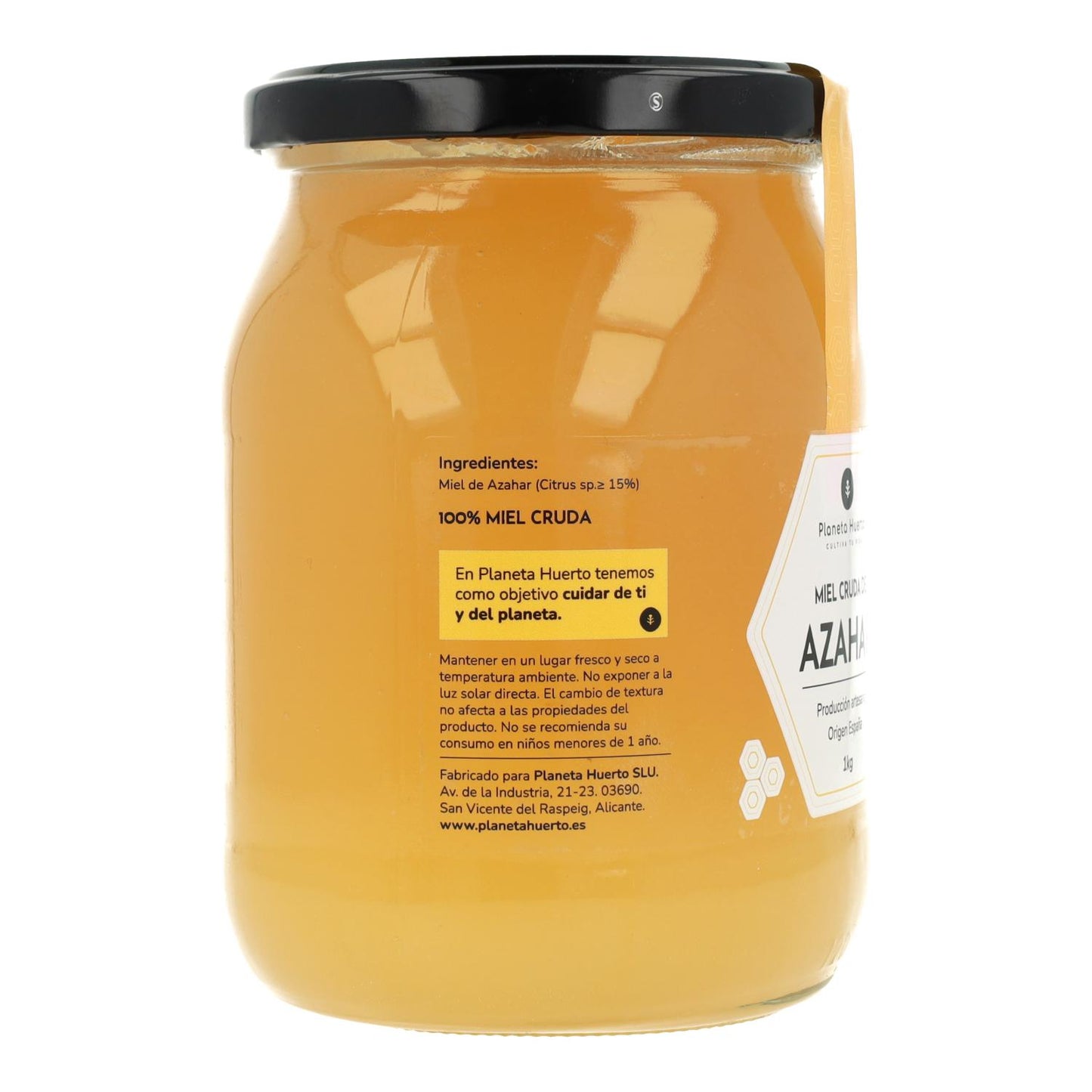 Miel Cruda de Azahar Planeta Huerto 1 Kg