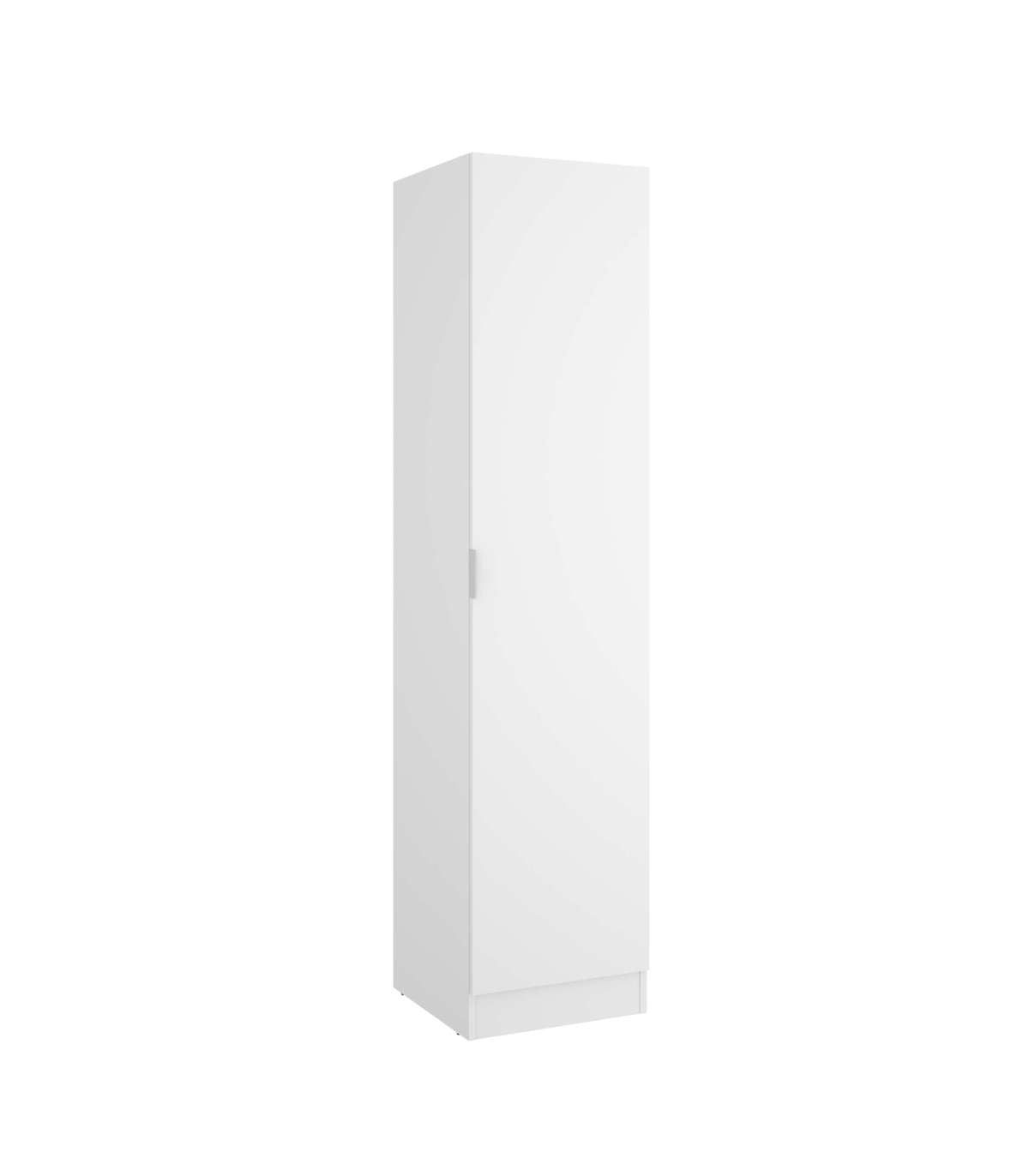 Armario Ropero 1 Puerta Jaen En Acabado Blanco 40.5 Cm(ancho) 184 Cm(altura) 52 Cm(fondo)_5