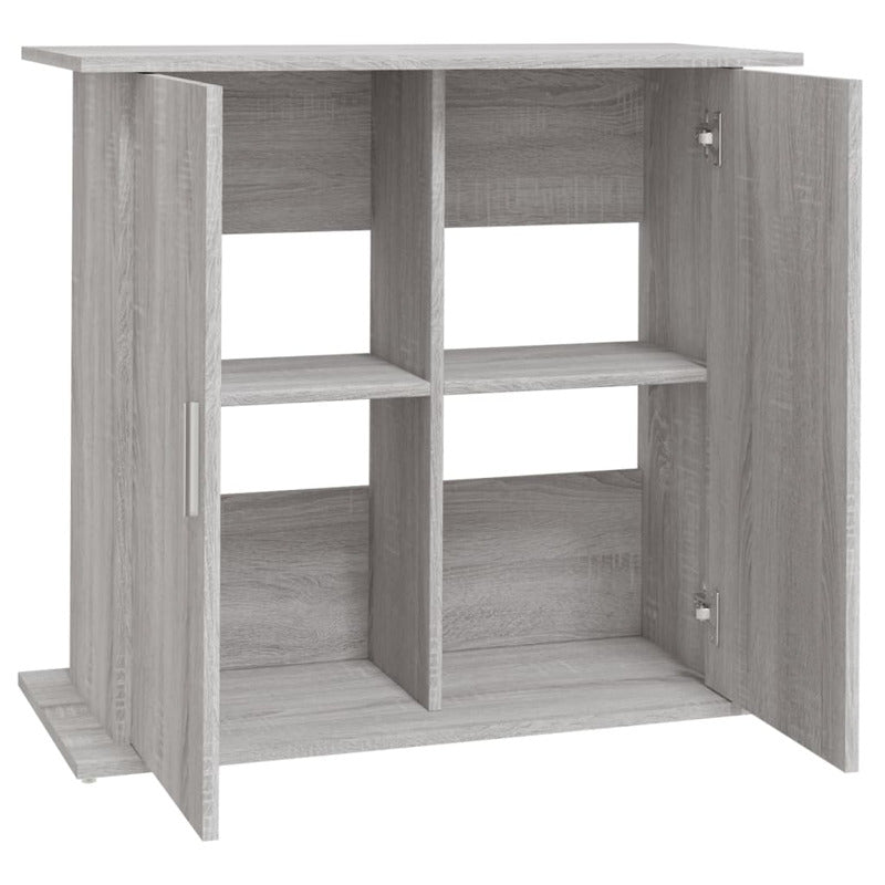 Vidaxl Soporte Para Acuario Madera Ingeniería Gris Sonoma 81x36x73 Cm_5