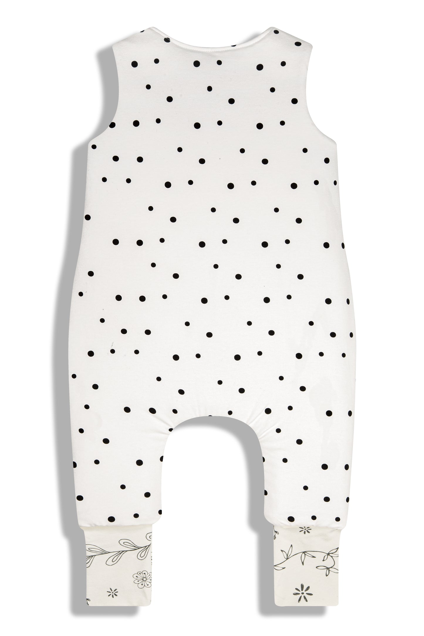 Saco De Dormir Con Pies Reversible T-xs Jersey Algodón Dots-bloom