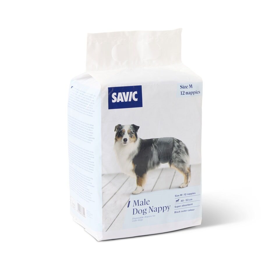 Savic 12 Pañales Perro Macho M 40-53cm_0