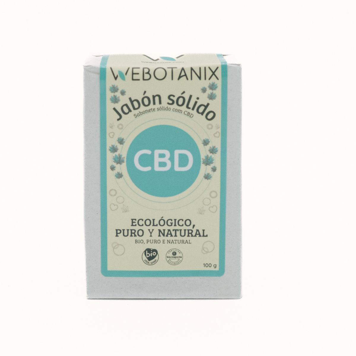 WeBotanix Jabón sólido CBD Bio 100 g CBD y Aloe Vera