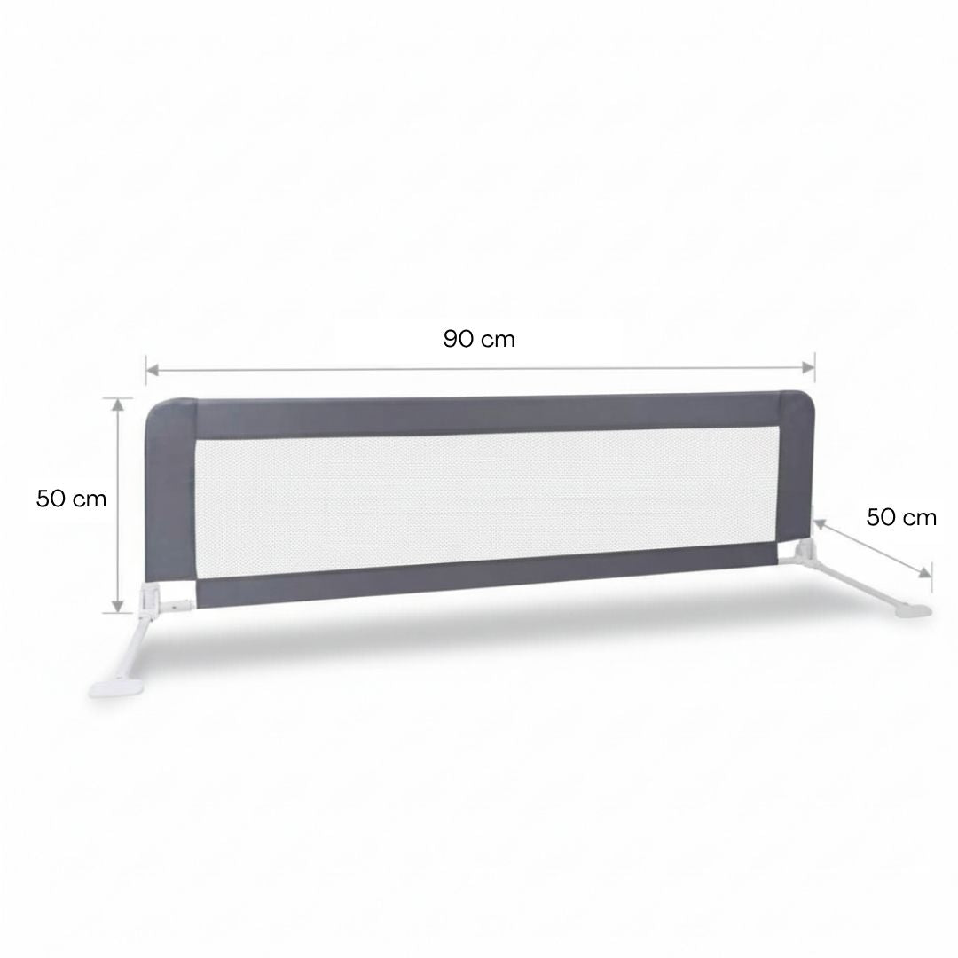Barandilla De Cama Infantil 90 Cm – Altura Ajustable, Sistema Abatible, Malla Transpirable, Seguridad Anticaídas Bathby_5