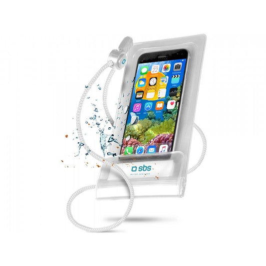 Funda impermeable para smartphone fino hasta 6,5'' transparente SBS