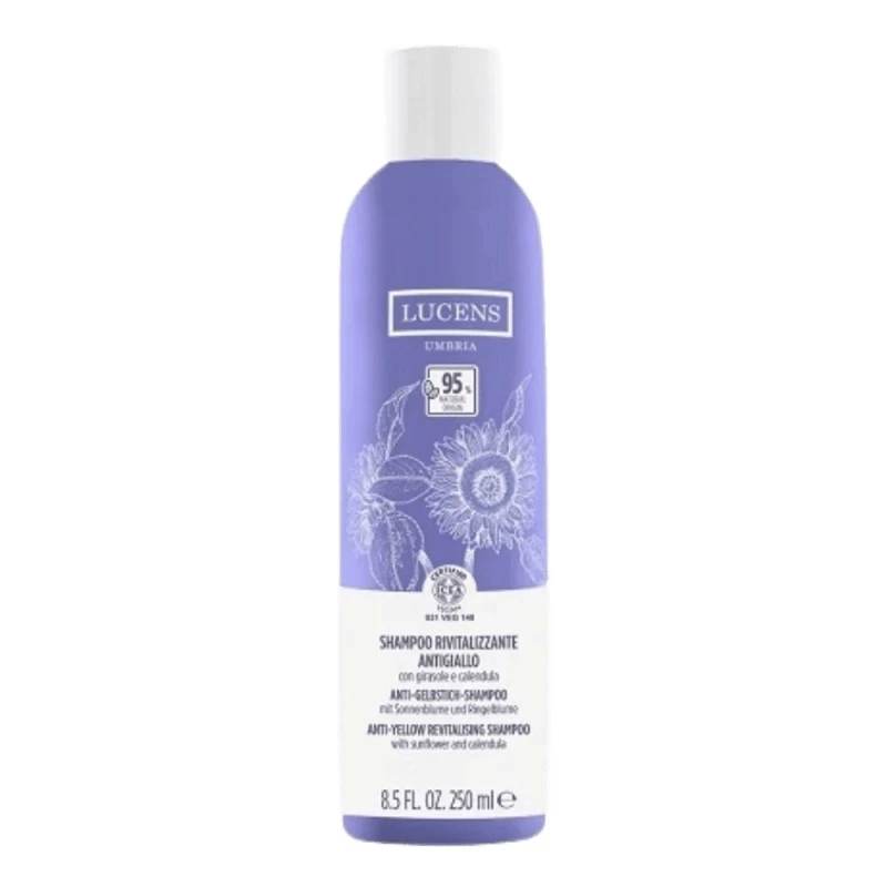 Lucens Umbria - Champú revitalizante anti-amarillo, nutre y elimina reflejos amarillos, 250 ml_0
