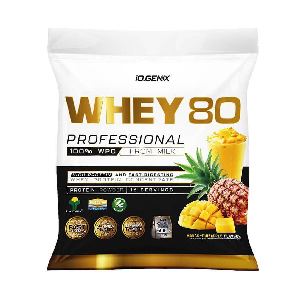 Whey 80 Profesional - 500g - Piña Mango - Proteina De Suero Whey - Io.genix_0