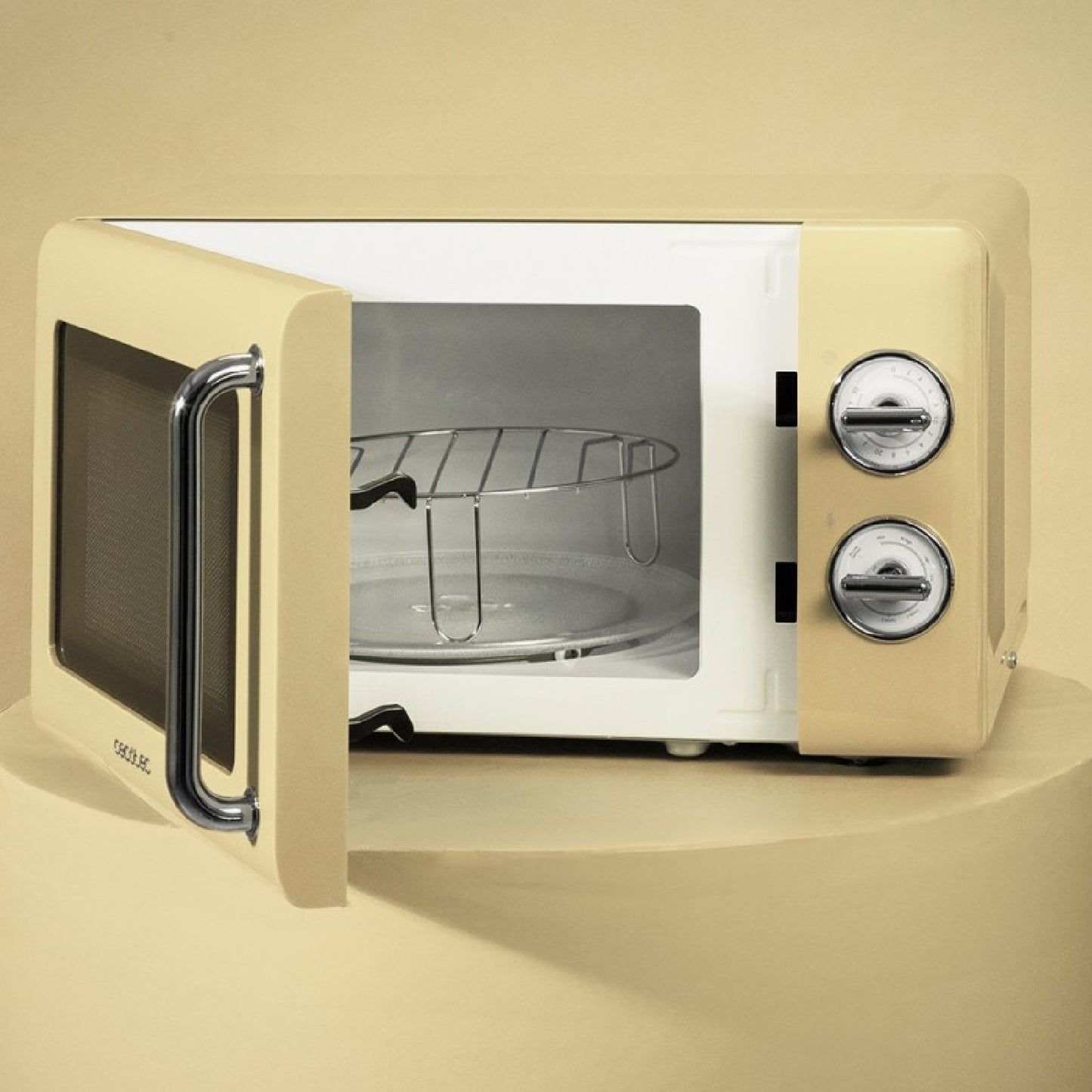 Microondas Mecánico Con Grill De 20 L Proclean 3110. 700 W En 6 Niveles, Temporizador Hasta 30 Minutos, Modo Descongelación, Diseño Vintage En Amari_4