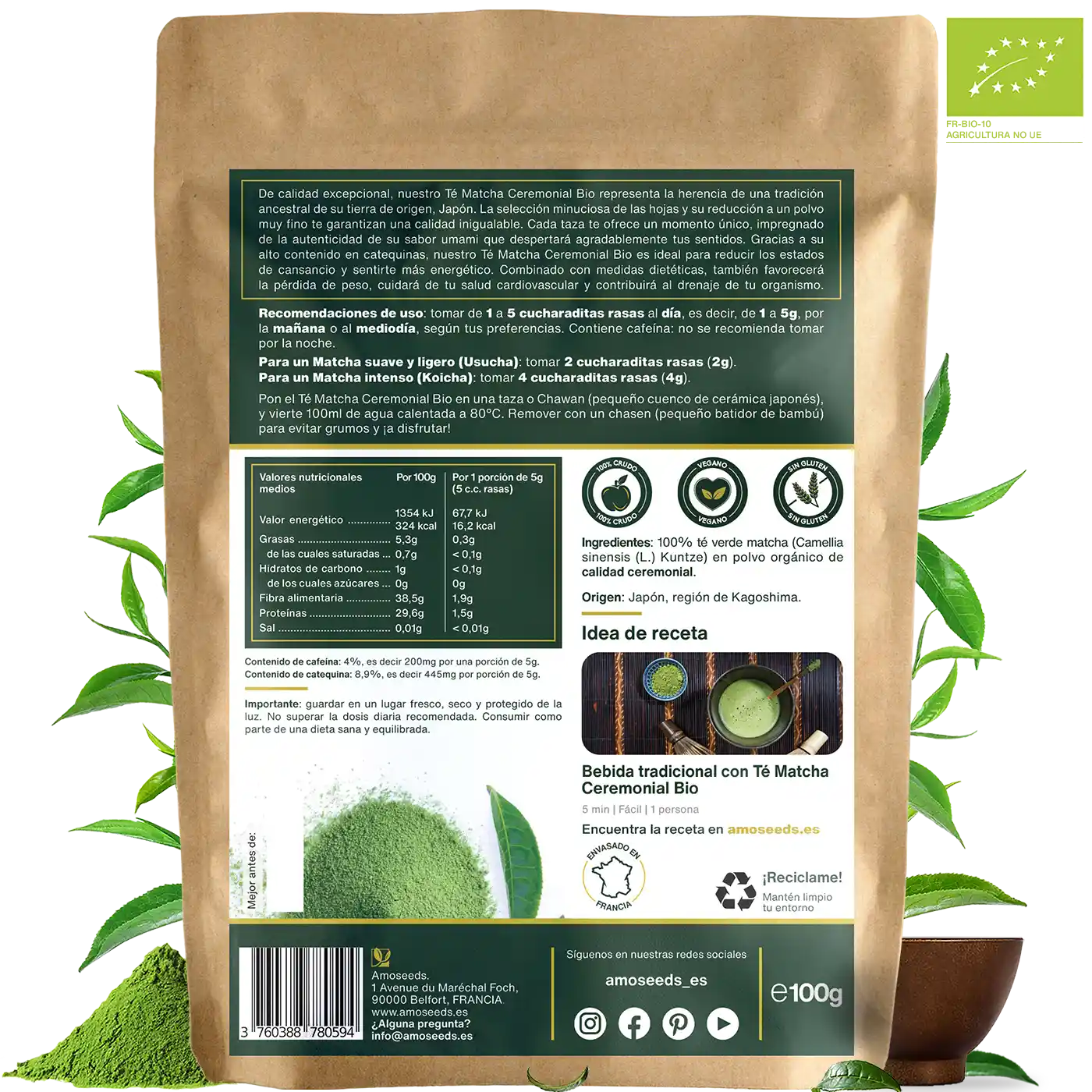Té Matcha Ceremonial Japonés Bio 100g_4