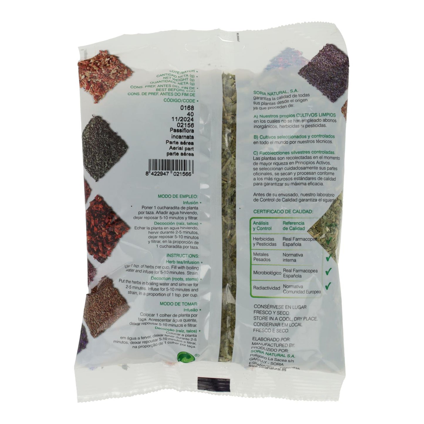 Pasiflora Soria Natural, 40 g