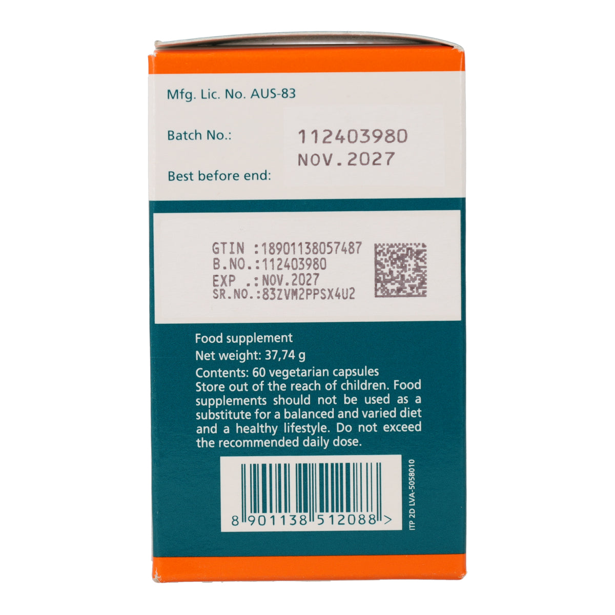Suplemento Tentex Royal Himalaya 60 cápsulas