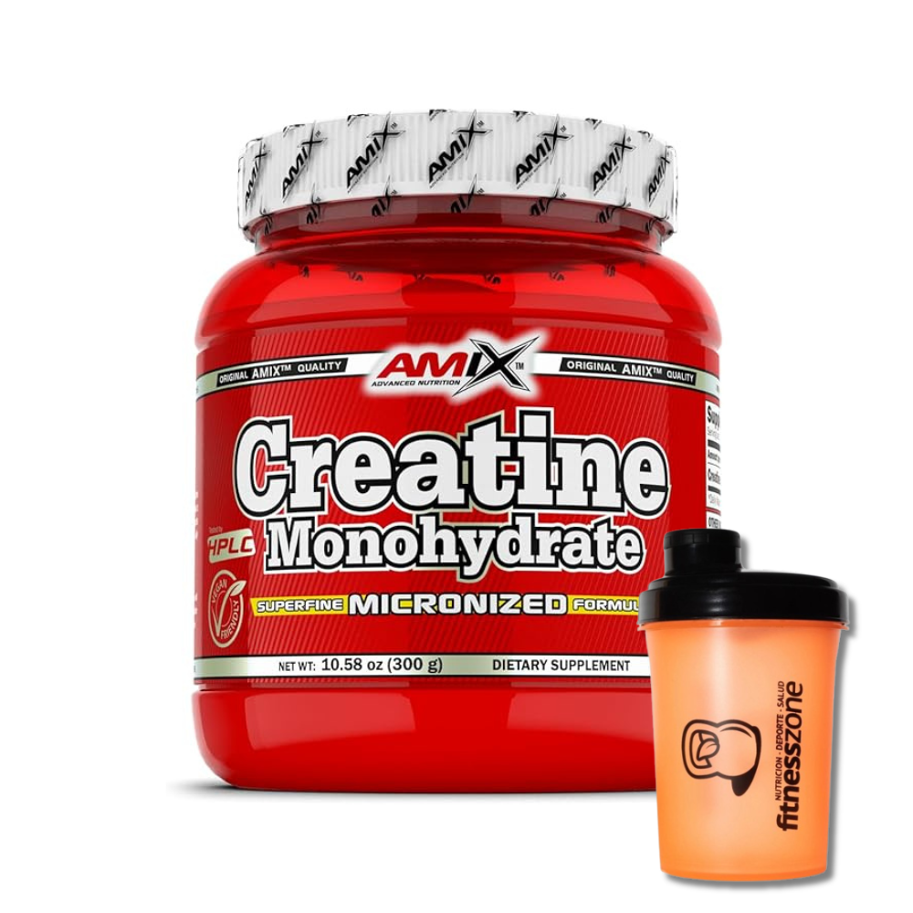 Creatine Monohydrate 300 Gr + ¡shaker Fitnesszone De Regalo!