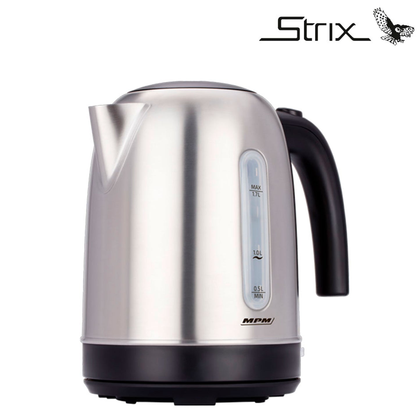 Hervidor Agua Eléctrico, 1,7l, Sin Bpa, Acero Inox., Resistencia Oculta, Inalámbrico, Apagado Automático Mpm Mcz-102m, 2200w