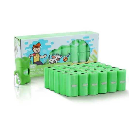 Bolsas biodegradables para excrementos con dispensador 450 Bolsas - 30 rollos