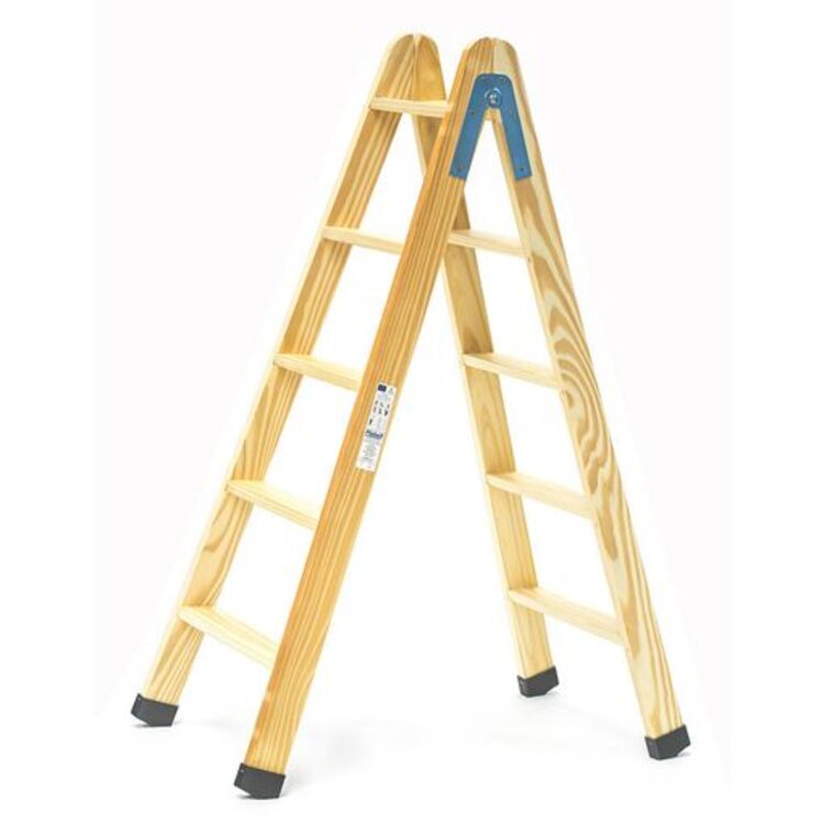 Escalera De Madera 5 Peldaños_0